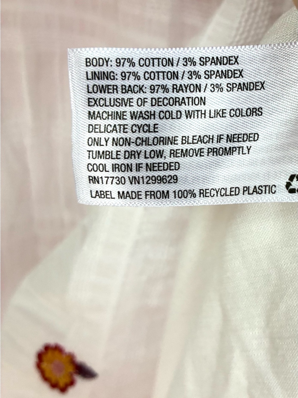 Knox Rose Embroidered Peasant Blouse Size Small - Picture 4 of 5